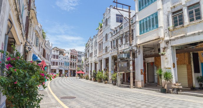 海南骑楼老街旅游